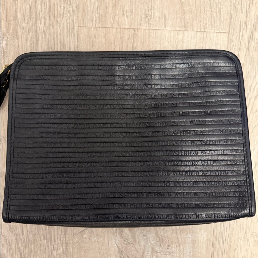 Mario Valentino Black and Gold Pouch - Picture 5 of 5